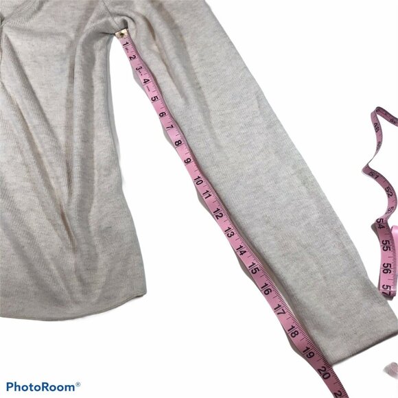 Universal Thread Womens Size Large Henley Top Long-Sleeve Oatmeal Heather New - Picture 9 of 12